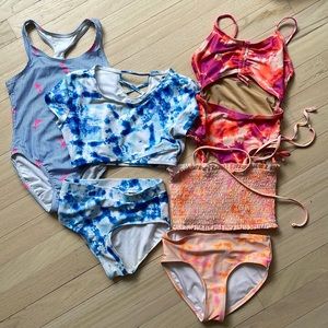 Girls bathing suit haul! 4 suits!!!